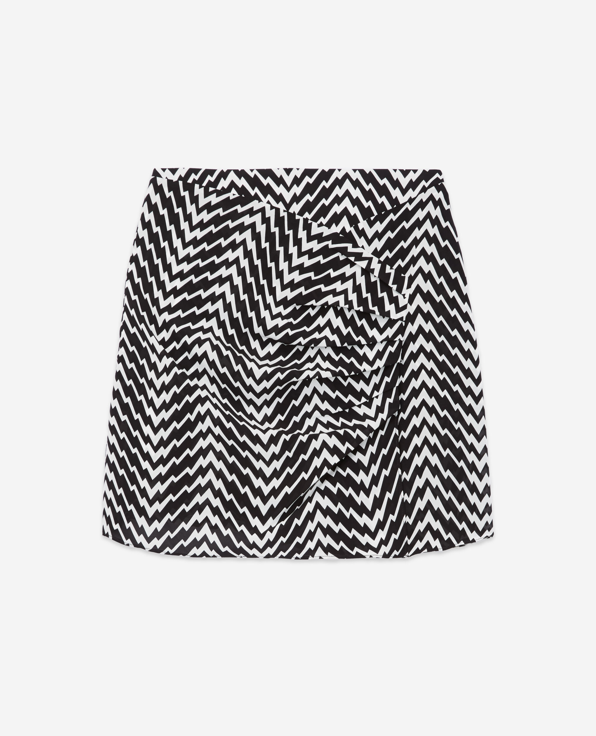 Jupe courte drapée noire
