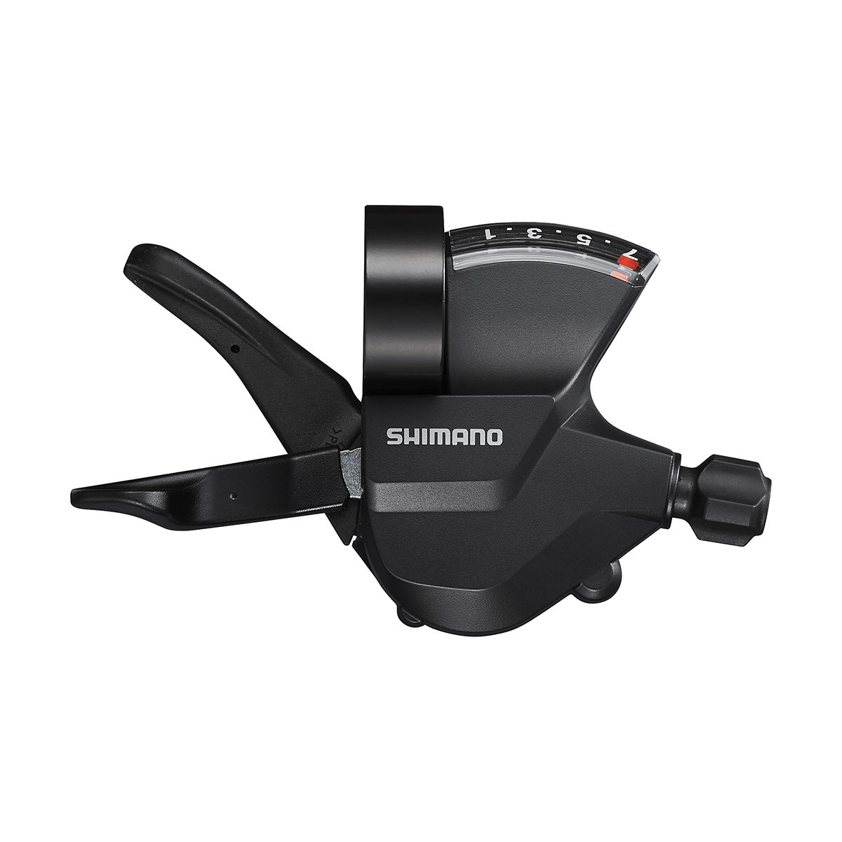 Shimano højre MTB skiftegreb 7 speed m. kabler
