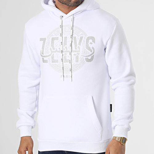 Sweat Capuche Choa Blanc Argenté