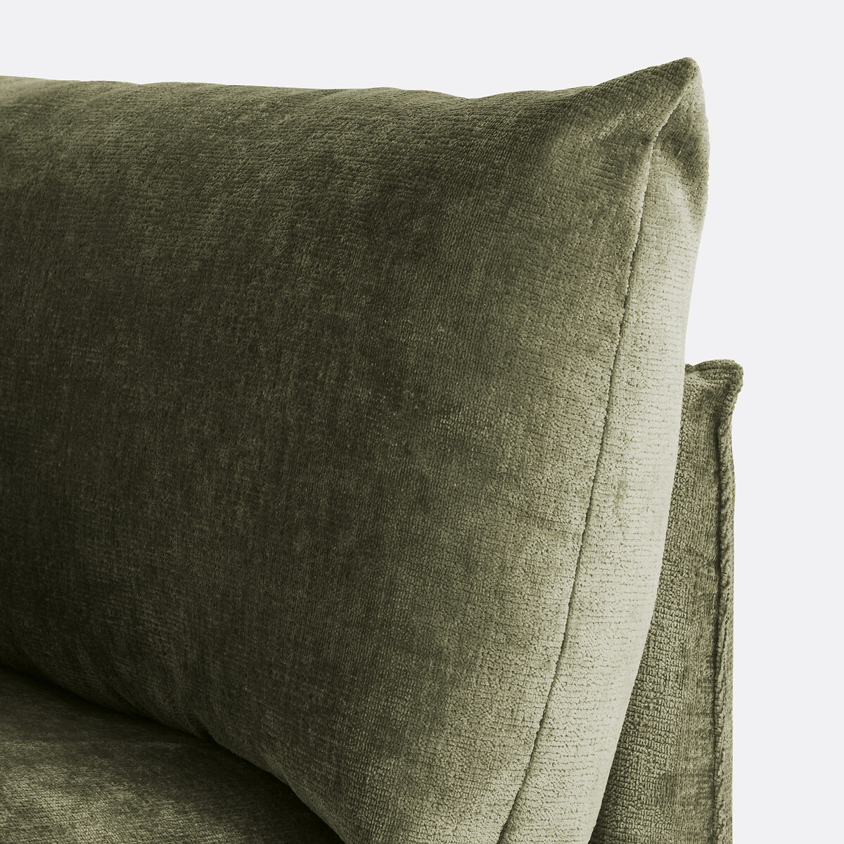 LA REDOUTE INTERIORS<br>Banco modular de getextureerd fluweel, Malo