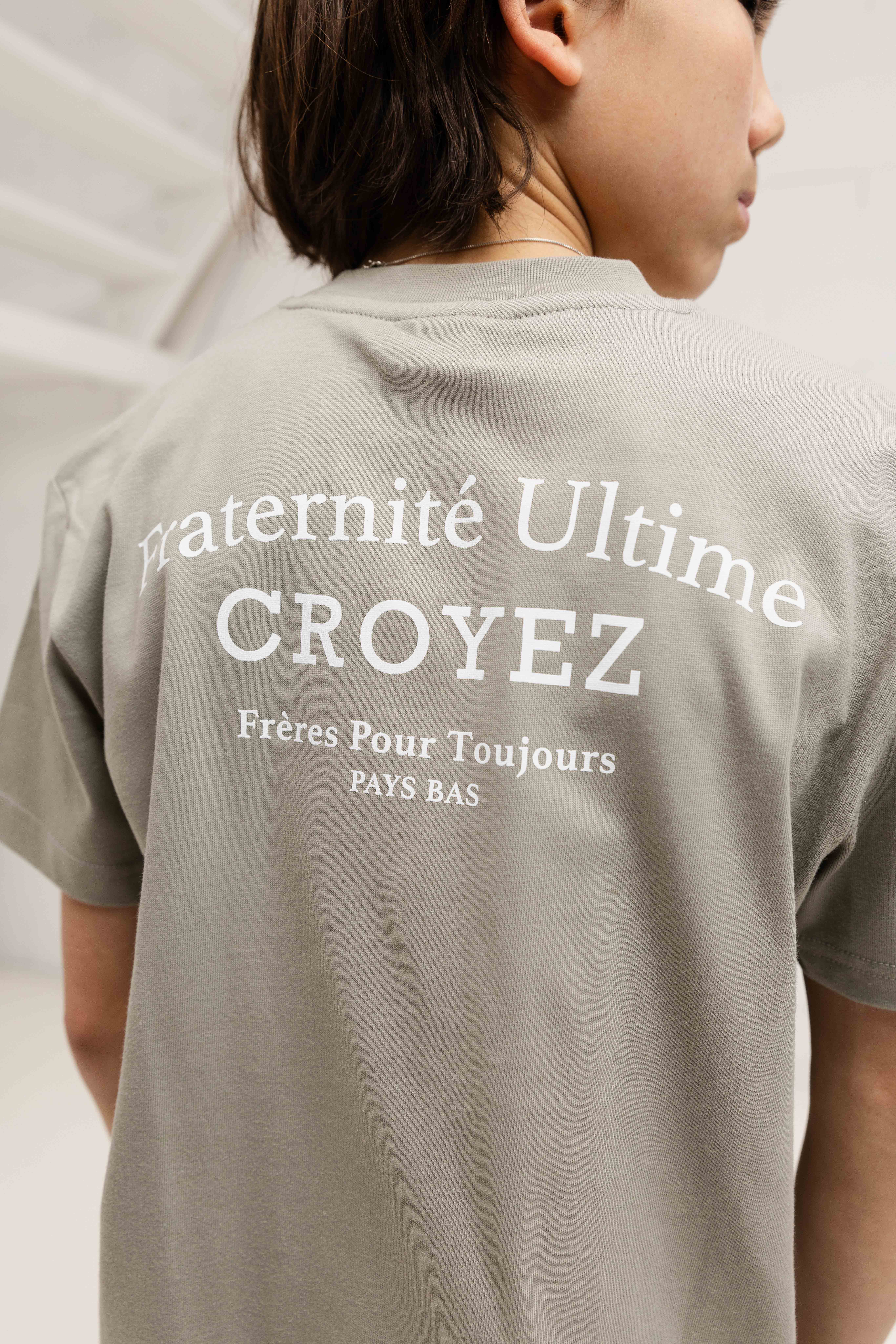 Croyez Mini Fraternité T-Shirt Kids Grijs