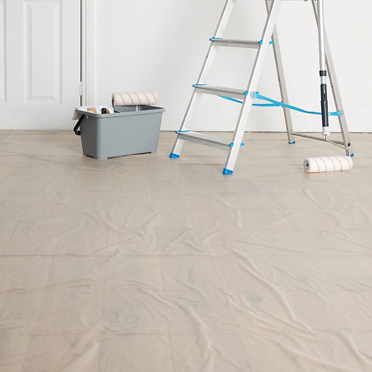 Rouleau de bâche de protection sol fine GoodHome 3 x 15m