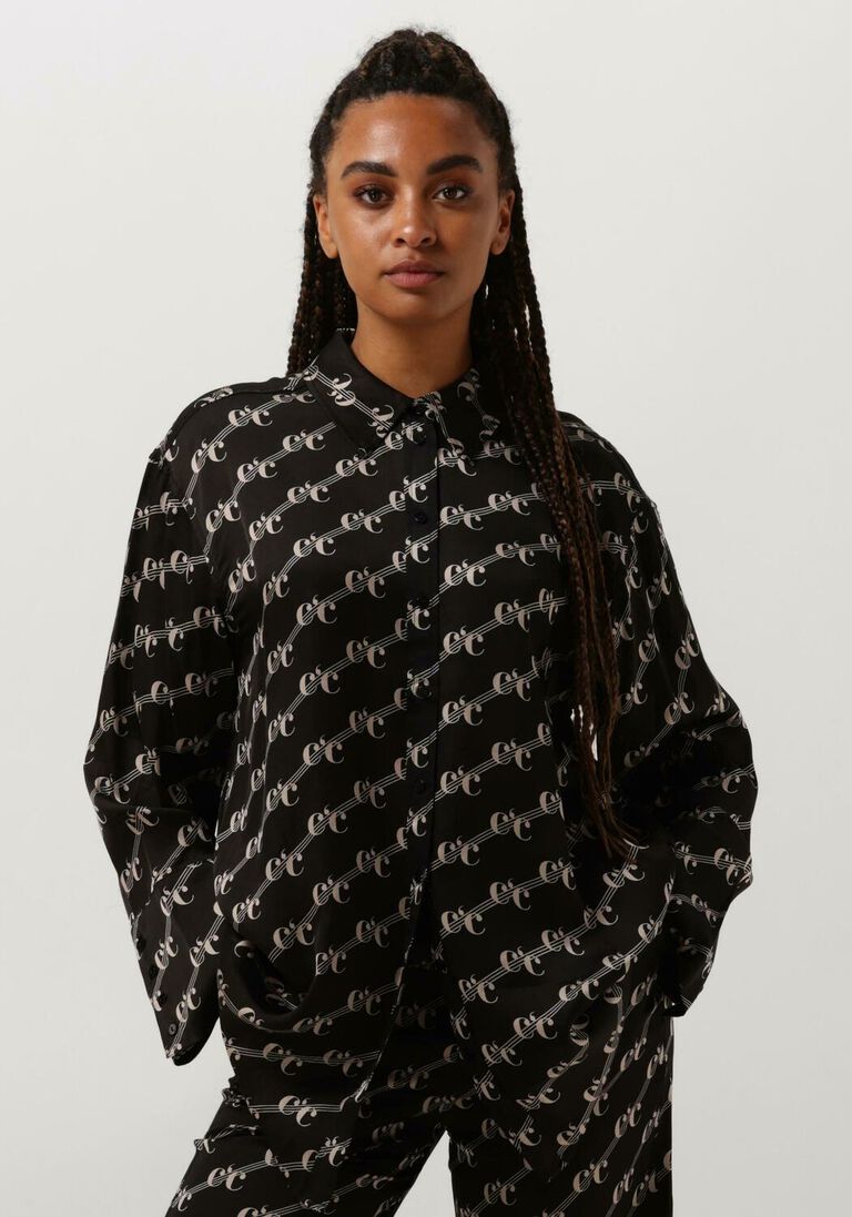 CO\\'COUTURE zwarte co'couture blouse logo oversized shirt