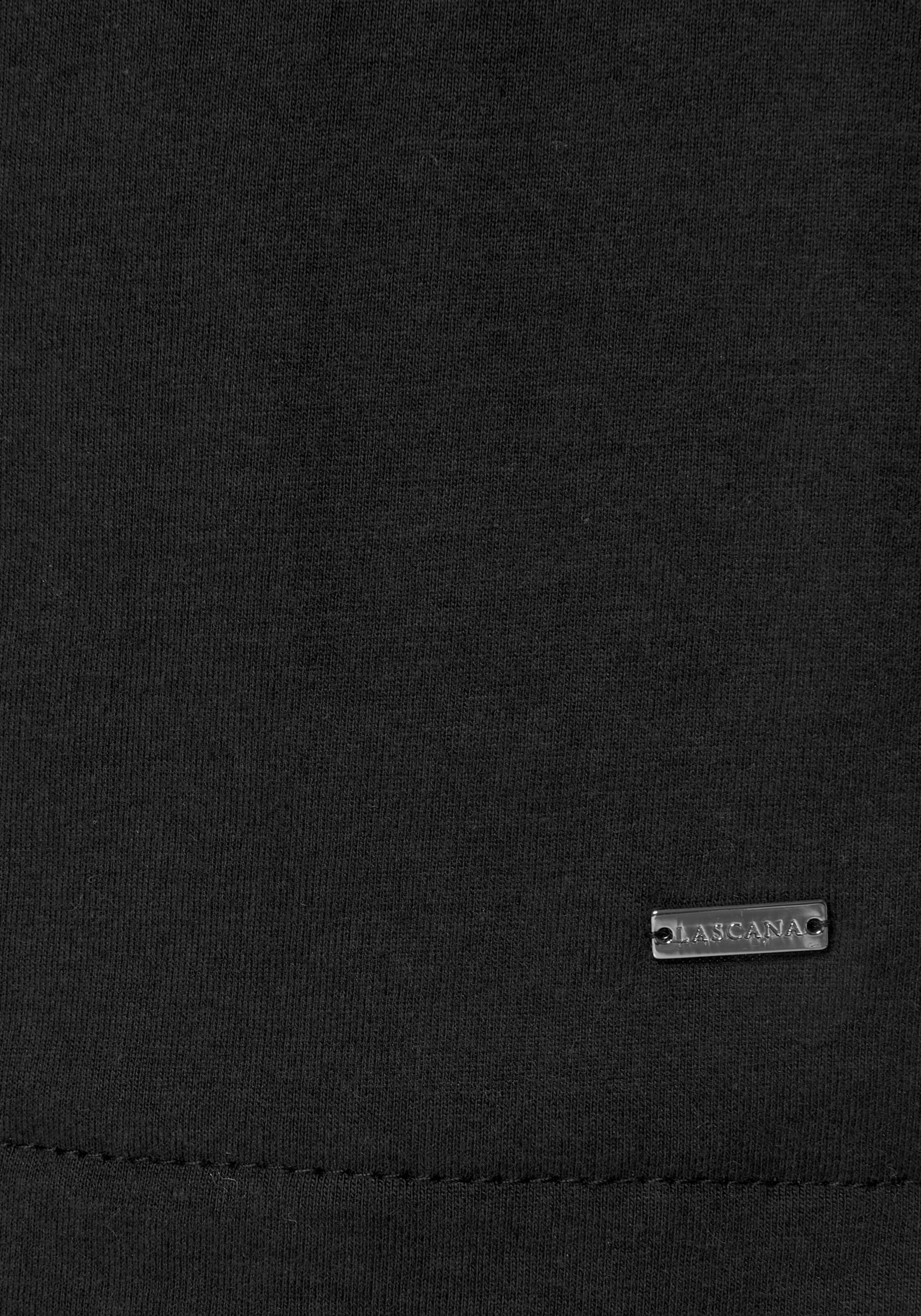 LASCANA Nachthemd in schwarz