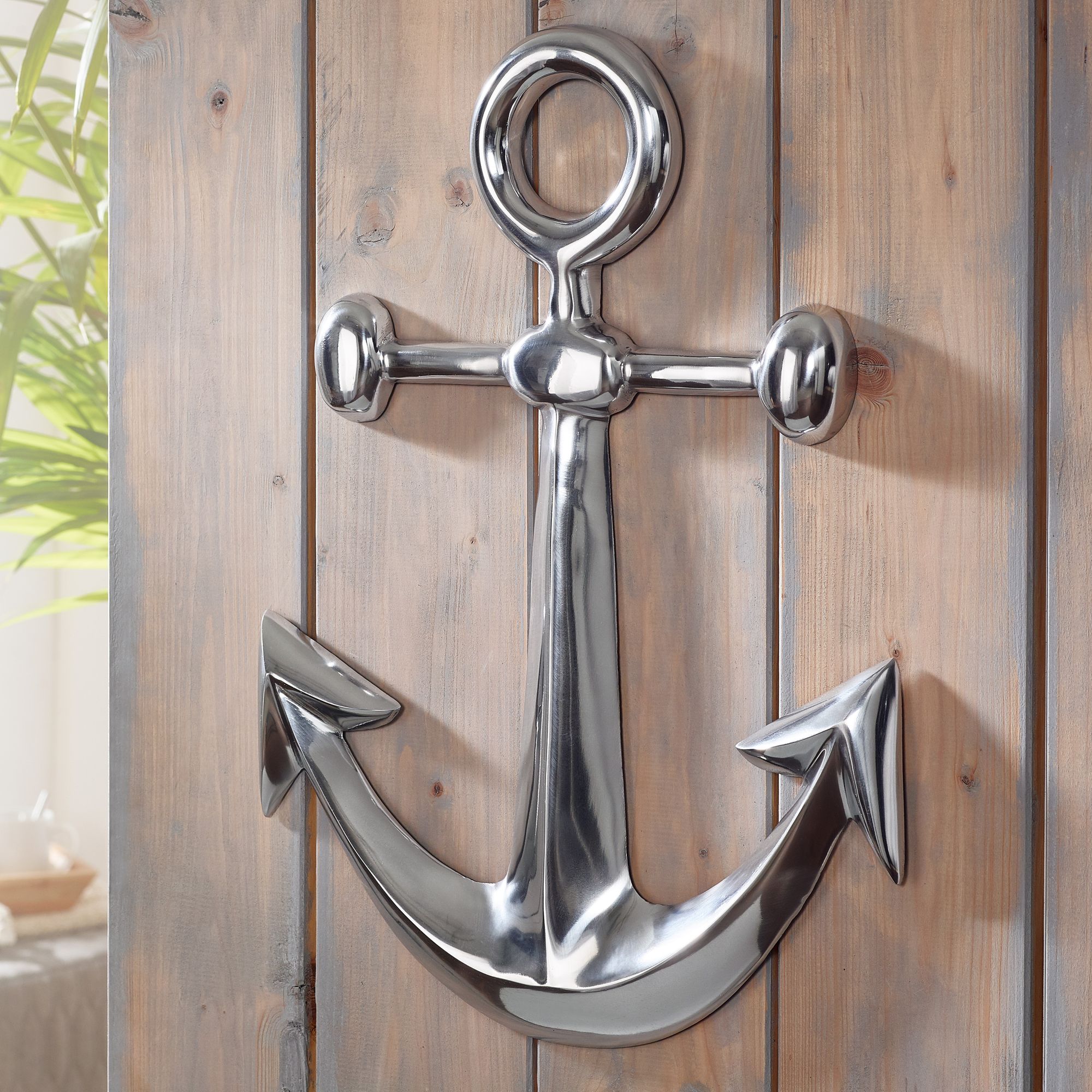 KADIMA DESIGN Maritime Dekofigur aus Aluminium, 62,5 cm - Polierte Skulptur, Handgefertigt