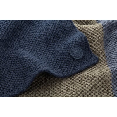 Unisex-Strickschal, Naturtöne dunkel