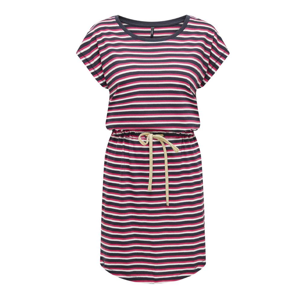 Only Robe à Rayure Noir/Rose Femme ONLY 15320314