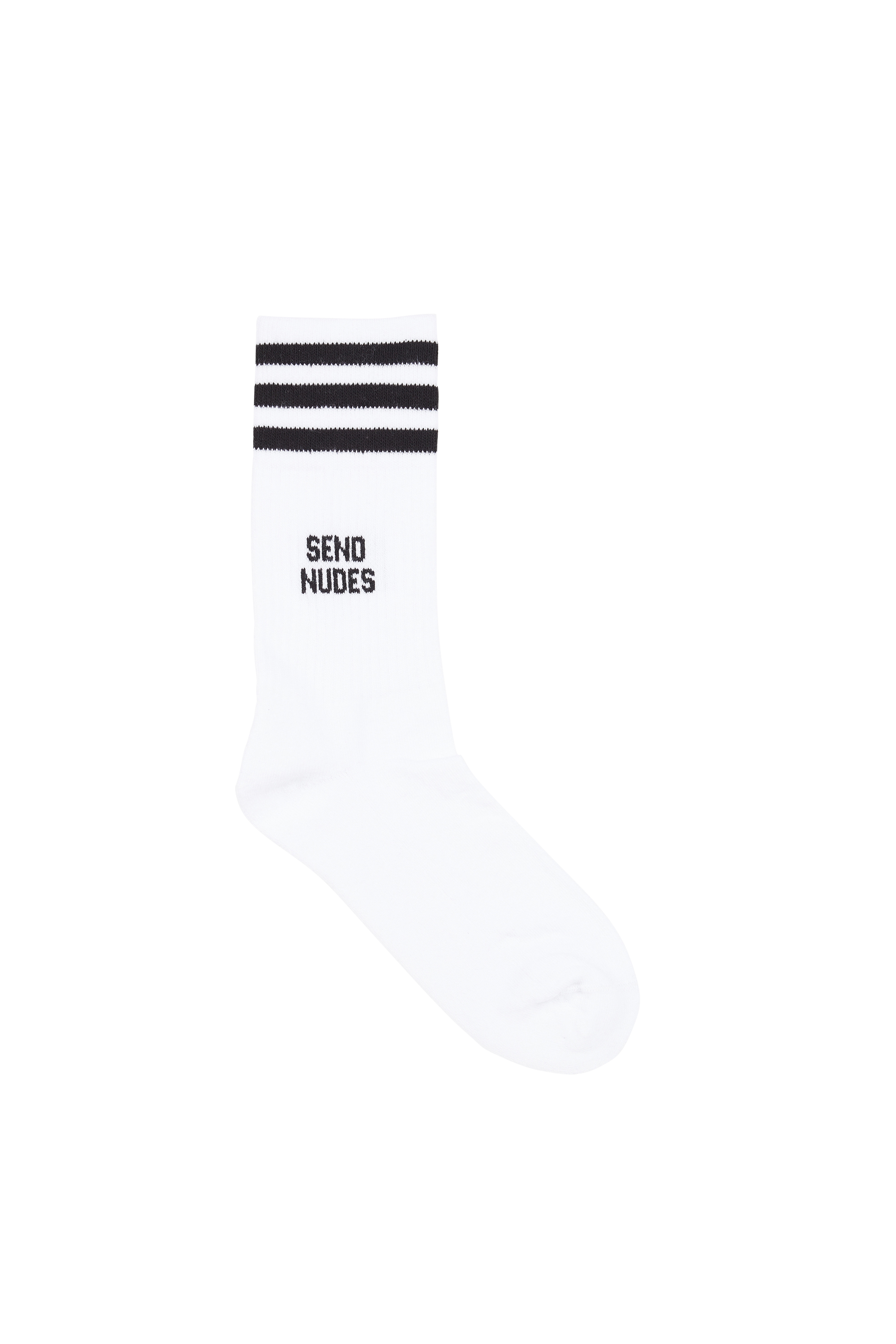 MOTHER SOCKER Chaussettes SEND NUDES Blanc