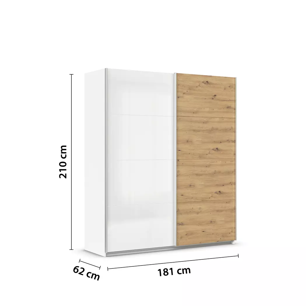 Schwebetürenschrank Quadra 181 x 210 cm