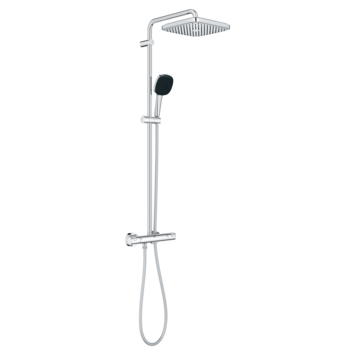 Grohe Douchesysteem Vitalio Comfort 250 met thermostaatkraan, Max. 8,0L/M Bij 3 Bar - Chroom - hartafstand kraan 15 cm