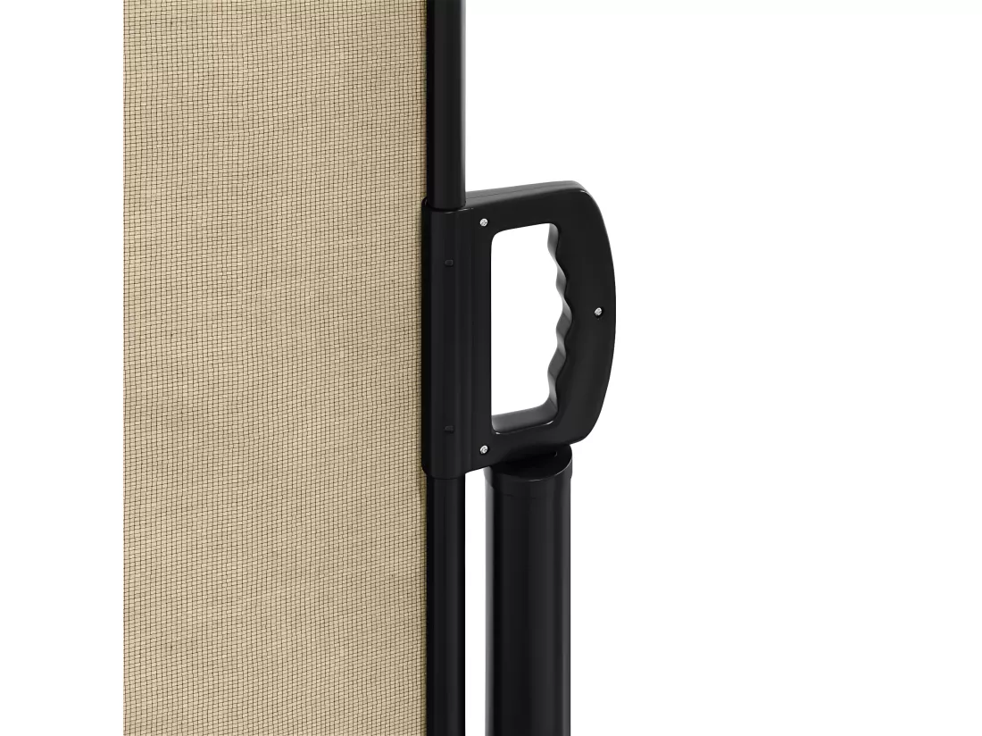 Auvent latéral rétractable beige 220x500 cm