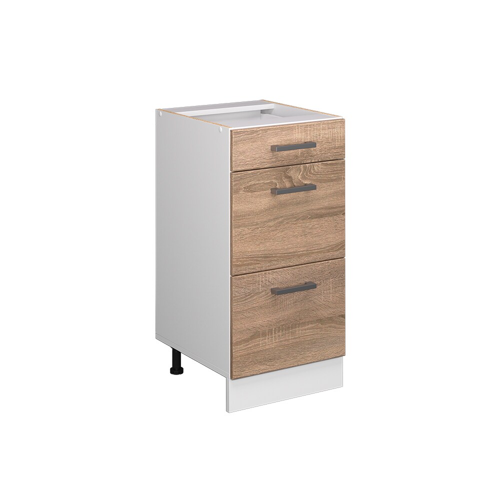 Vicco Schubladenunterschrank Küchenschrank Küchenzeile R-Line 40 cm Weiß Sonoma Schublade