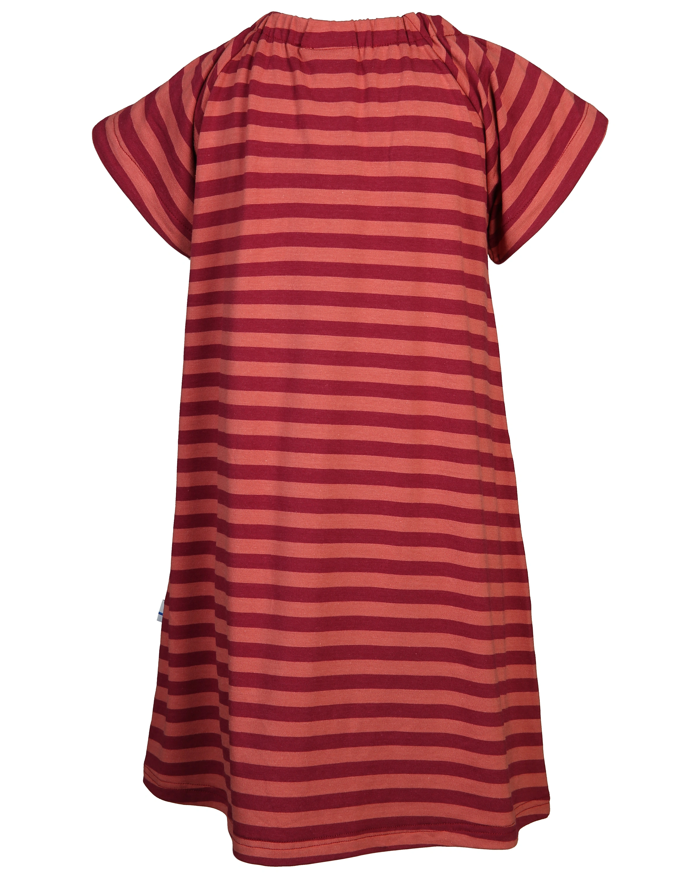 Kurzarm-Kleid MARJA gestreift in beet red