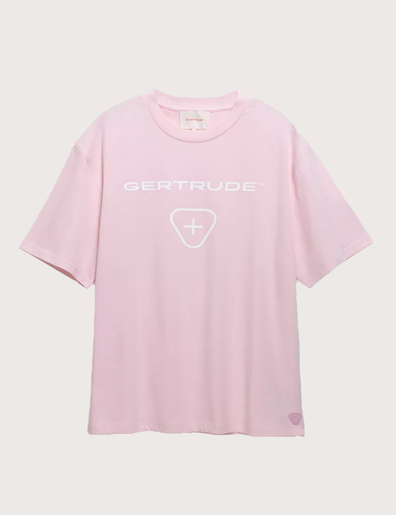 GERTRUDE&GASTON T-SHIRT ENFANT MANCHES COURTES LOGO LITTLE LEONCE ROSE
