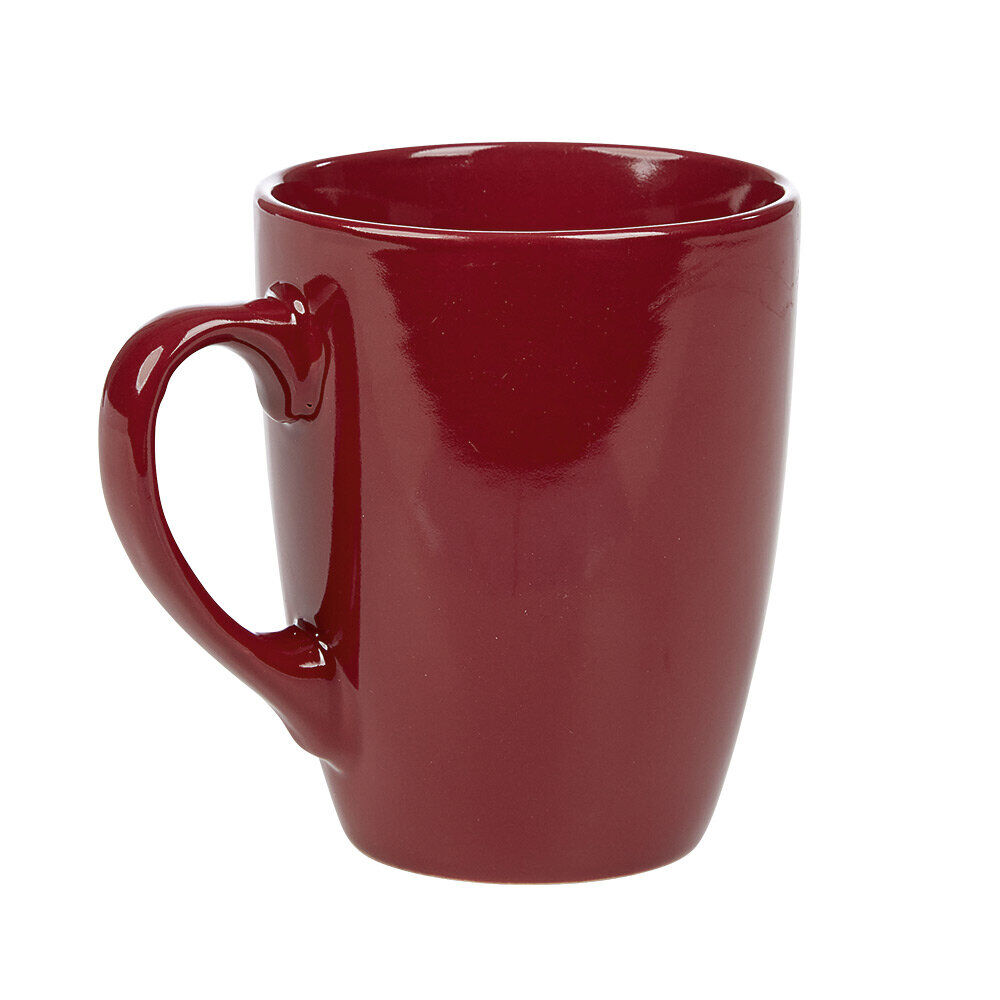 Mug en faïence 31 cl uni rouge brillant