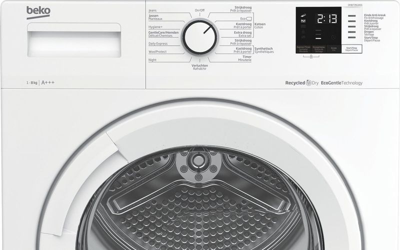 Beko - DH8735GA01 - Warmtepompdroger - Zwart - Energieklasse C