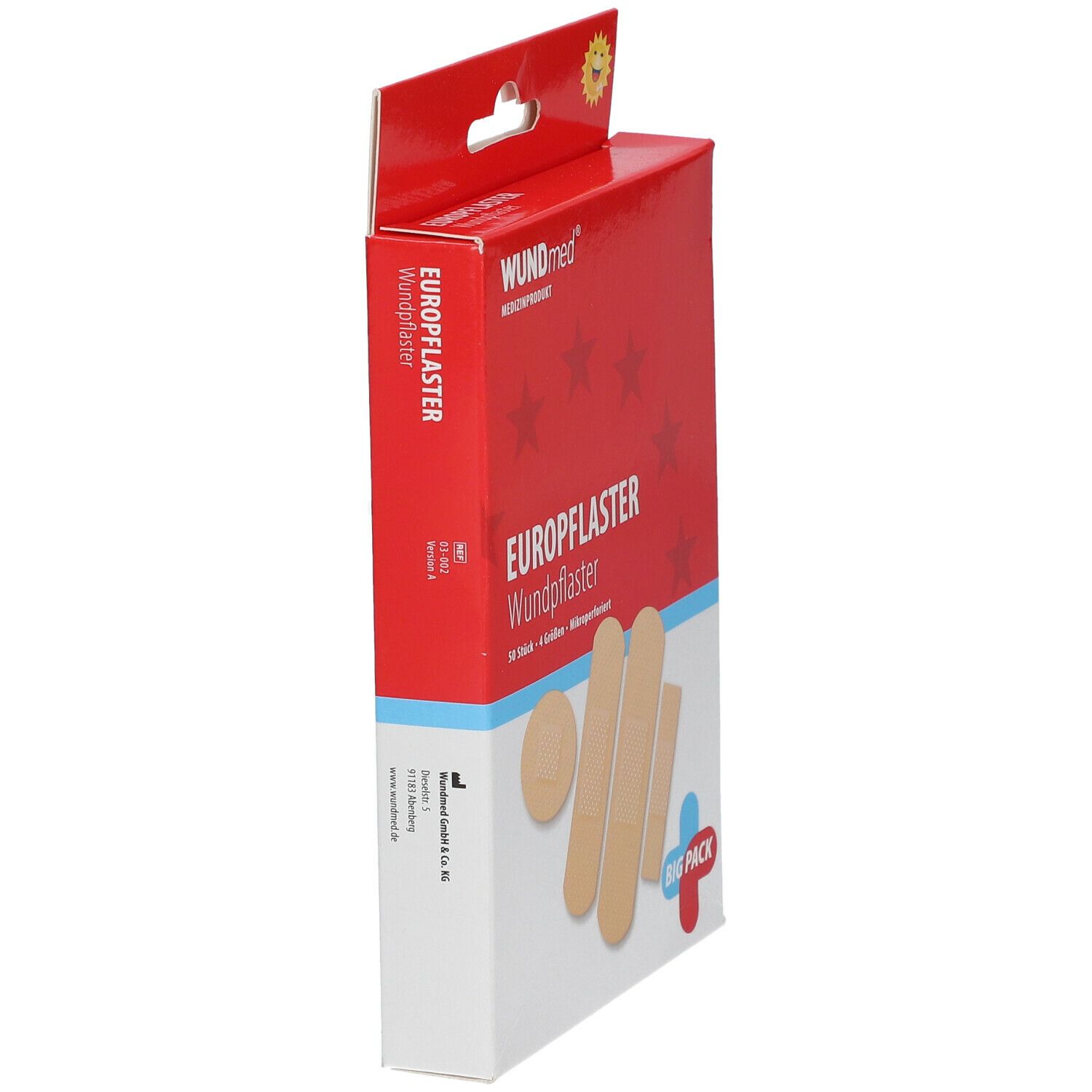 WUNDmed® Wund-Pflaster luftdurchlässig+wasserfest 4 Größen