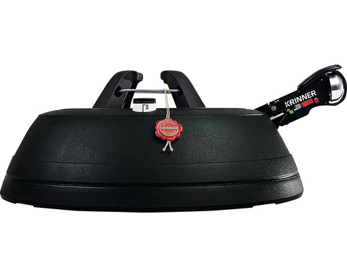 KRINNER Black Edition Ultra Grip XL kerstboomstandaard, max. boomhoogte 3 m, max. stamdiameter 12 cm, zwart
