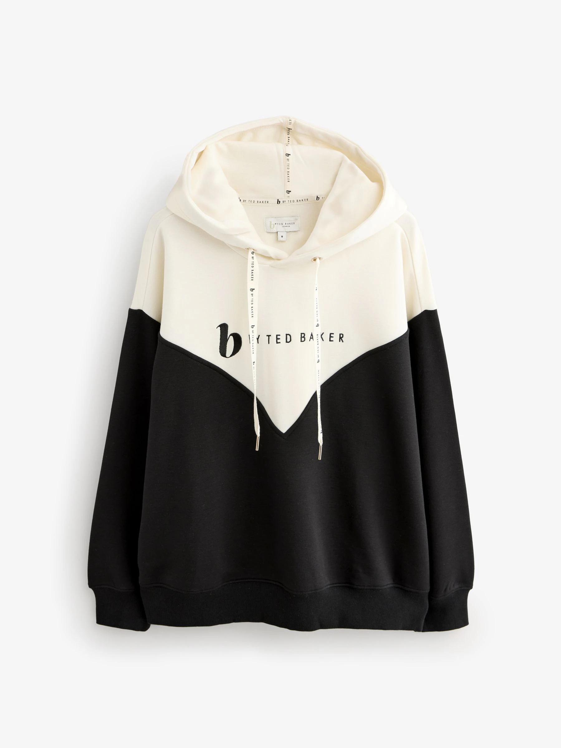 B by Ted Baker Modal Blend Black/White Hoodie