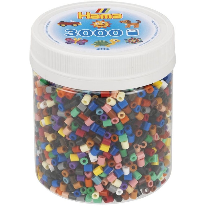 Hama - Bügelperlen - 3000 Perlen - Vollton-Mix