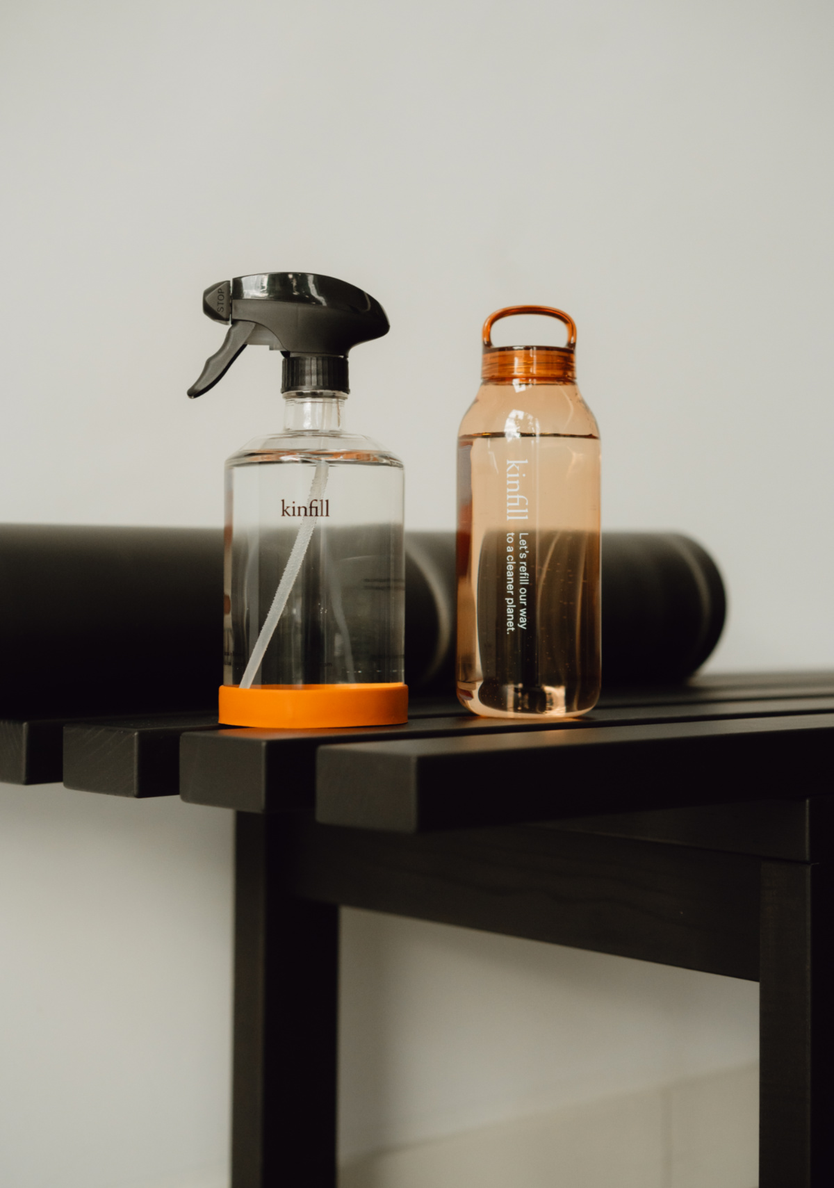 kinfill 2x Nachfüllkonzentrat Yogamatten-Reiniger Tangerine