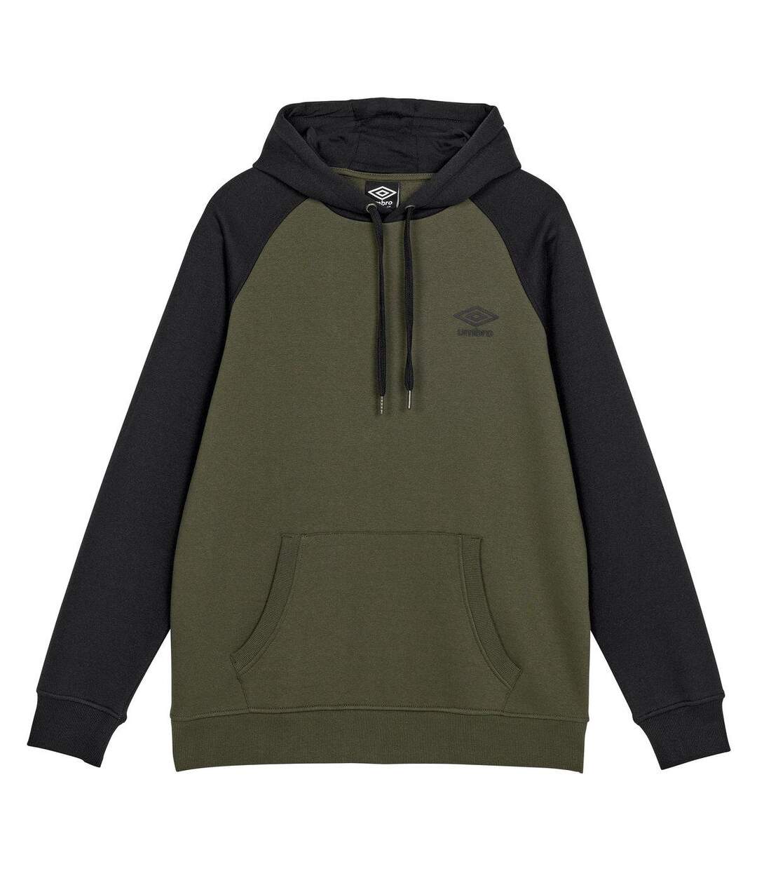 Umbro - Sweat à capuche CORE - Homme (Vert kaki foncé / Noir) - UTUO1303