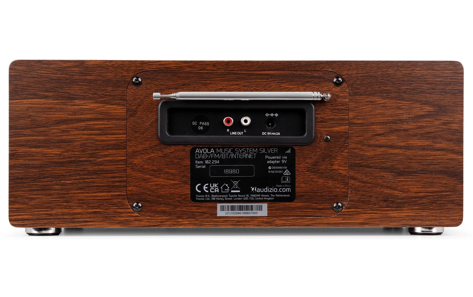 DAB+ Radio Avola SilberDAB+ Radio mit CD Spieler, Internet Radio und Bluetooth