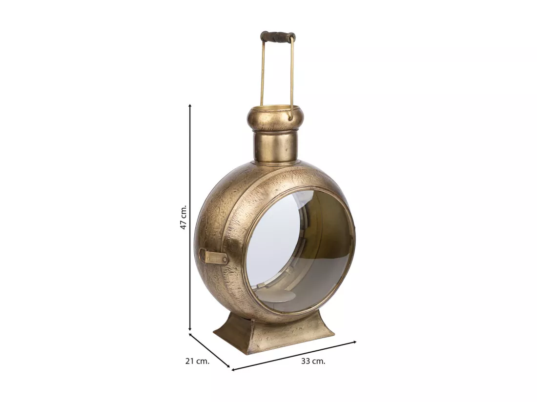 Chandelier en métal doré 33x21x47h