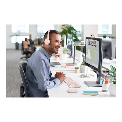 Logitech H390 - Casque filaire avec micro - USB-A - rose
