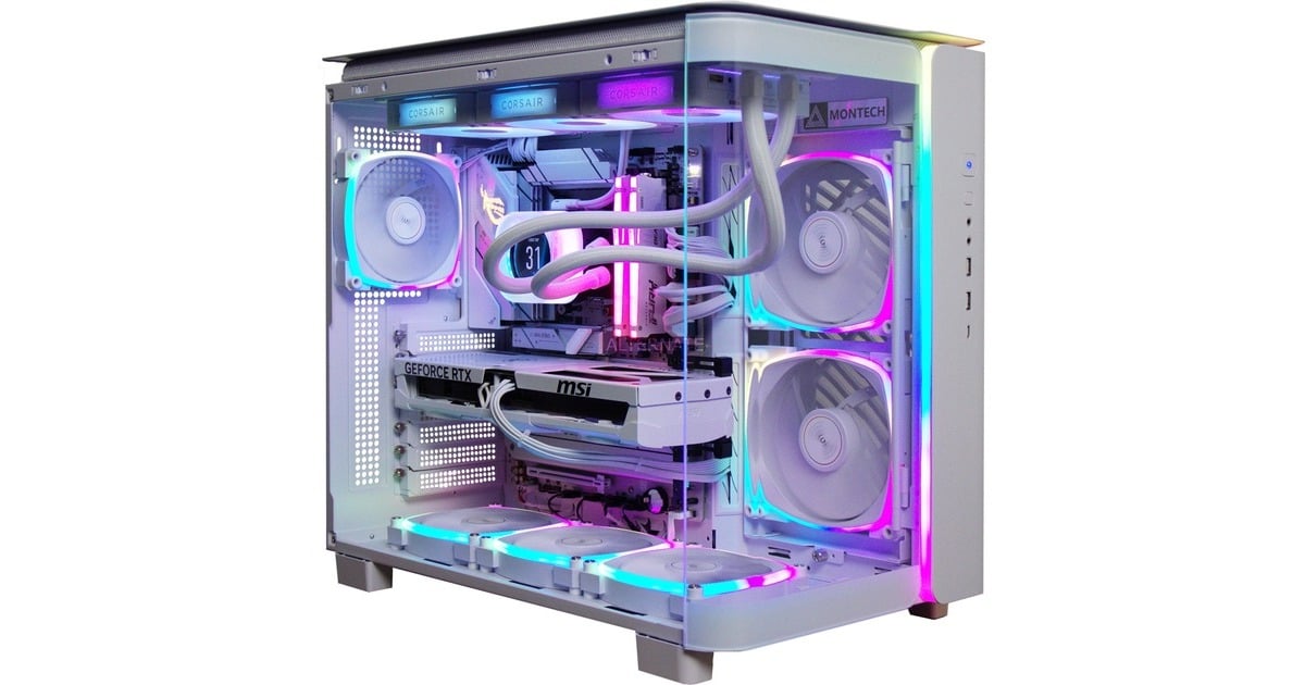 ALTERNATEThunderstorm Pro Ryzen 7 – RTX 5080 White gaming pc  (Wit | R7 9800X3D | RTX 5080 | 32 GB | 2 TB SSD)