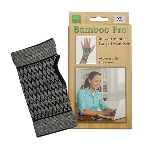 Bamboo Pro Carpal handske - Flere størrelser
