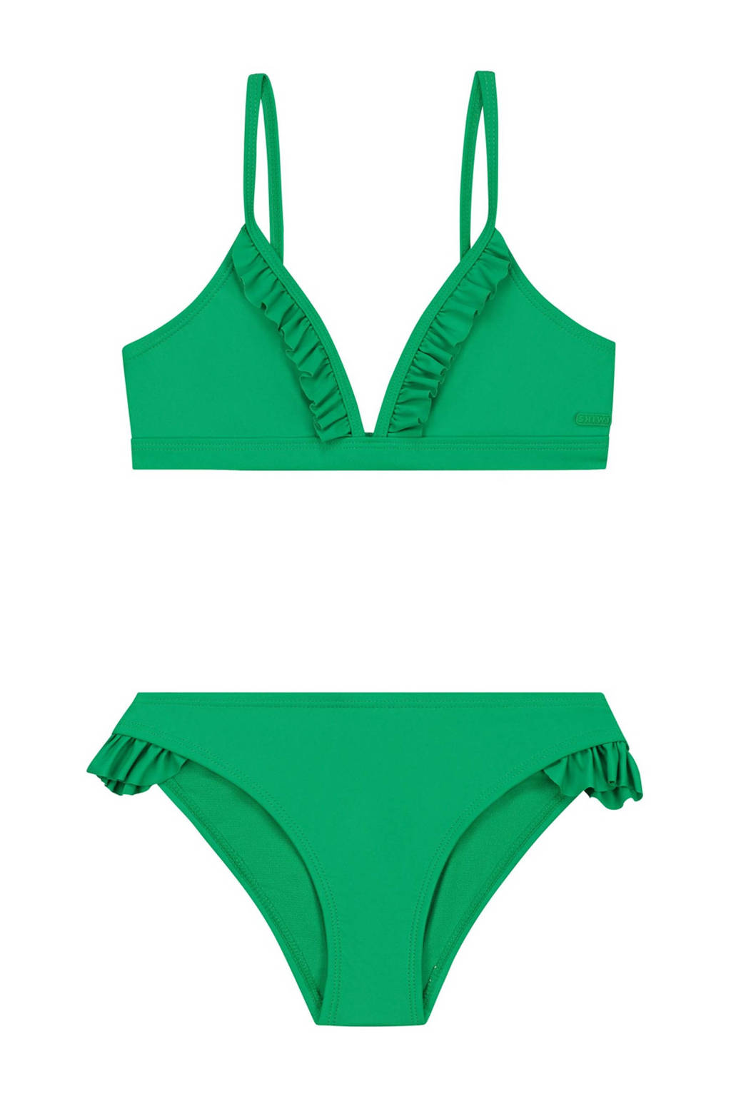 leuk!triangel bikini Blake met ruches groen