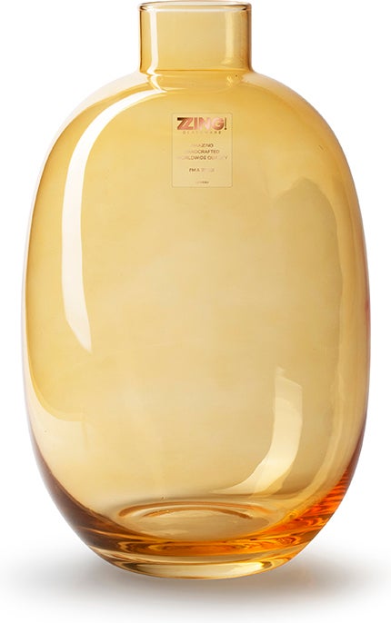 Jodeco vaas Madonna oranje D 22 H 35 cm