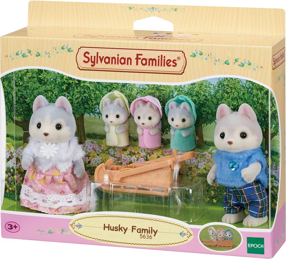 LA FAMILLE HUSKY -SYLVANIAN FAMILLES