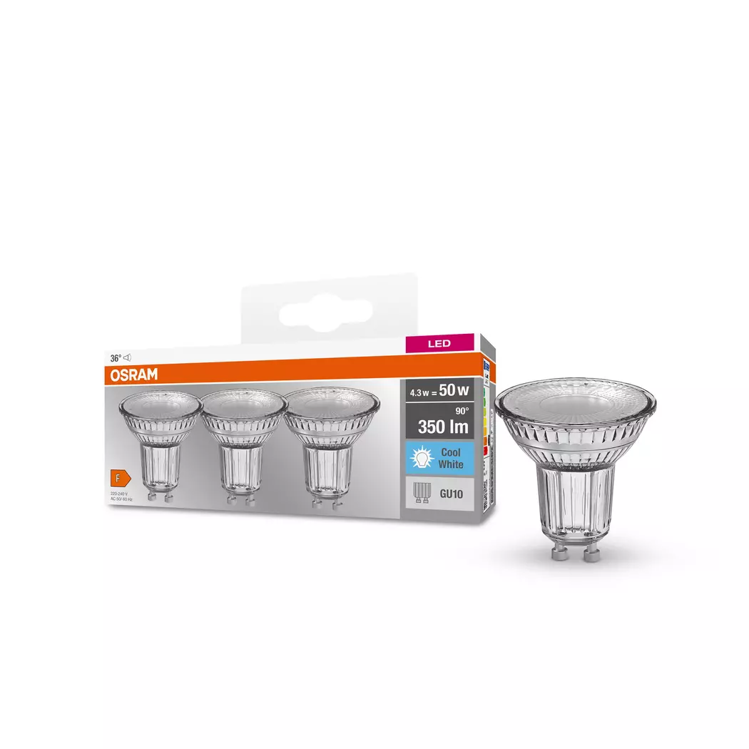 LED-Strahlerform GU10/4,3 Watt/Energie F