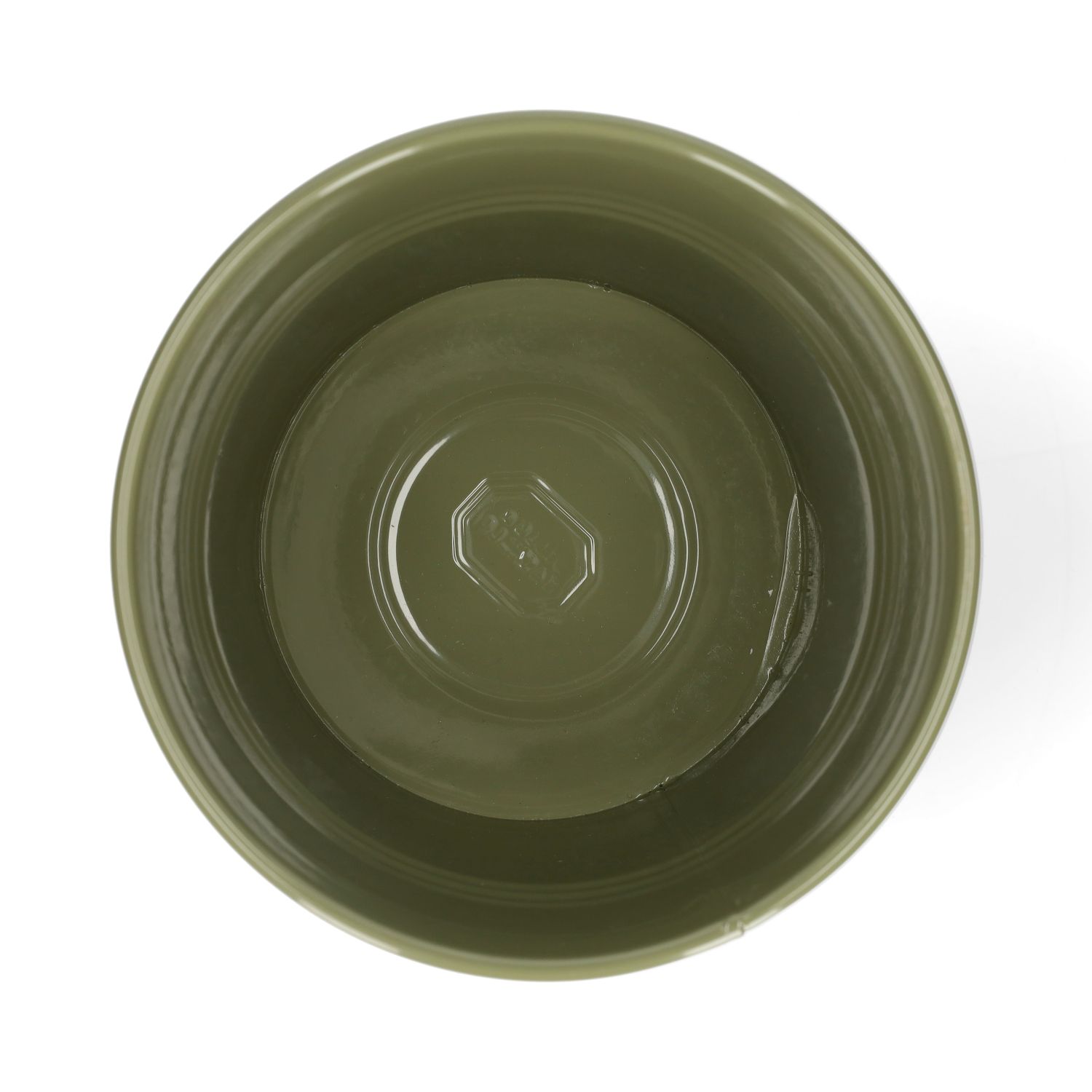 Bloempot, zink, olijfgroen, Ø17 cm
