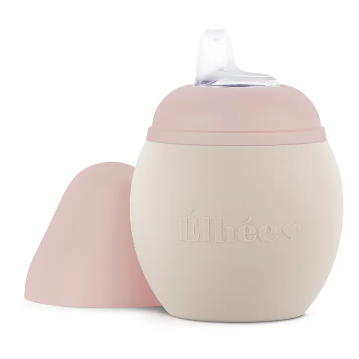 Elhée Gourde d'apprentissage Bubble | Rose poudré