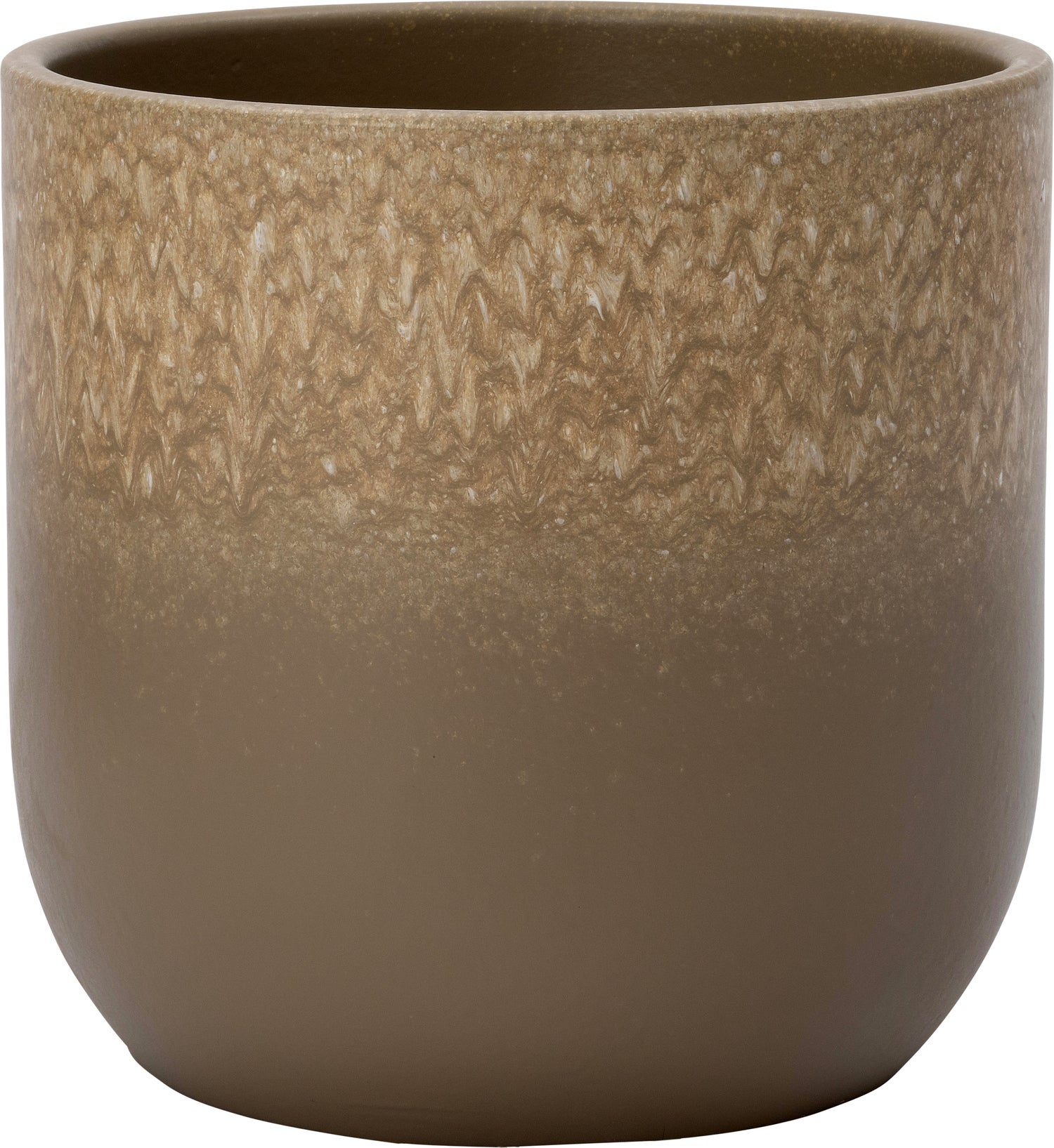 Intratuin bloempot Navar taupe D 17 H 16 cm