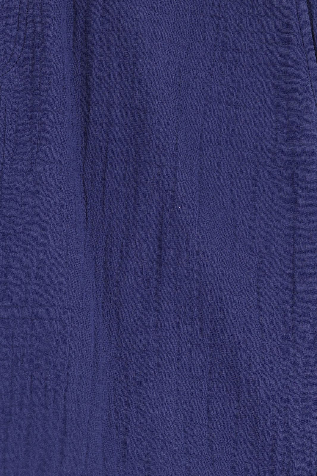 Donkerblauwe mousseline shorts