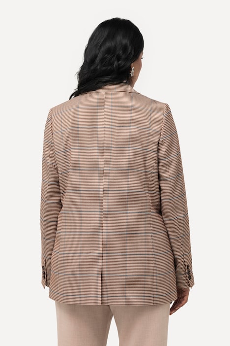 Blazer, Karomuster, Reverskragen, Klappentaschen