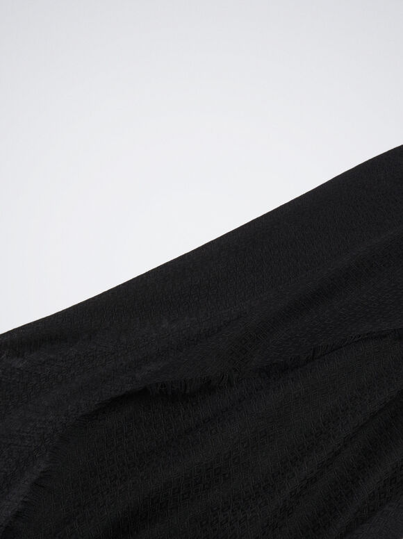 Pashmina lisa - Preta