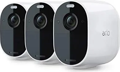 Arlo Essential - Netværksovervågningskamera - indendørs, udendørs - vejrbestandig - farve (Dag/nat) - 1920 x 1080 - 1080p - audio - trådløs - WiFi - H.264 (pakke med 3)
