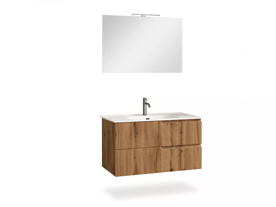 Ensemble salle de bain 4 pièces VENERE Chêne