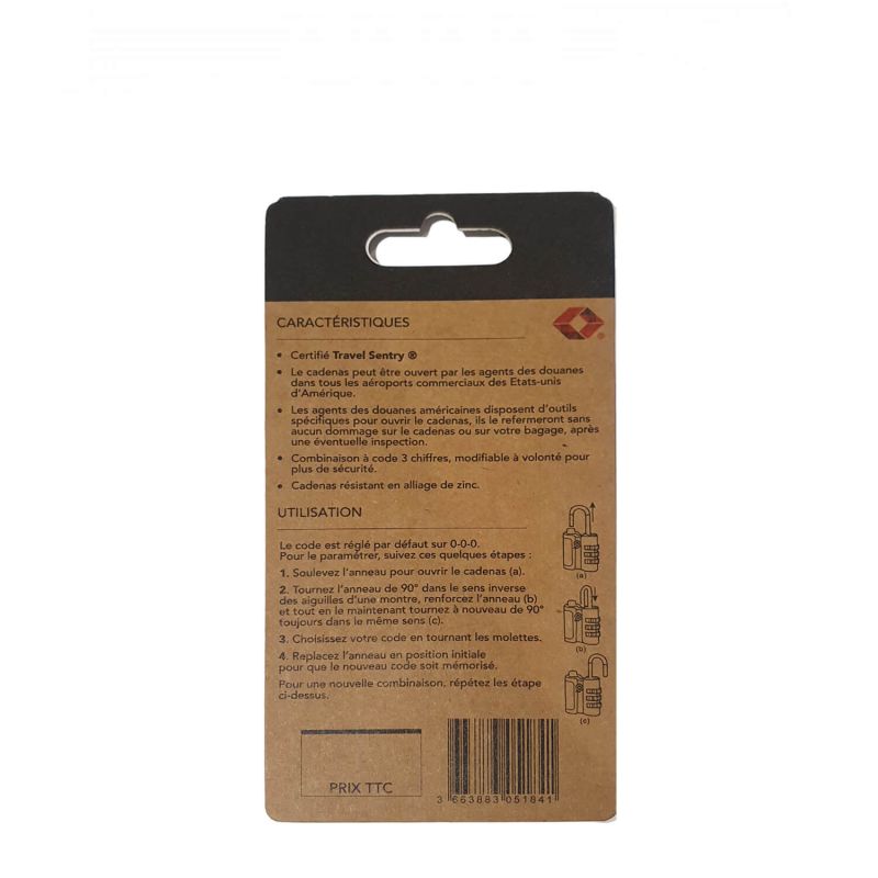 Cadenas à 3 chiffres TSA 67210 Green
