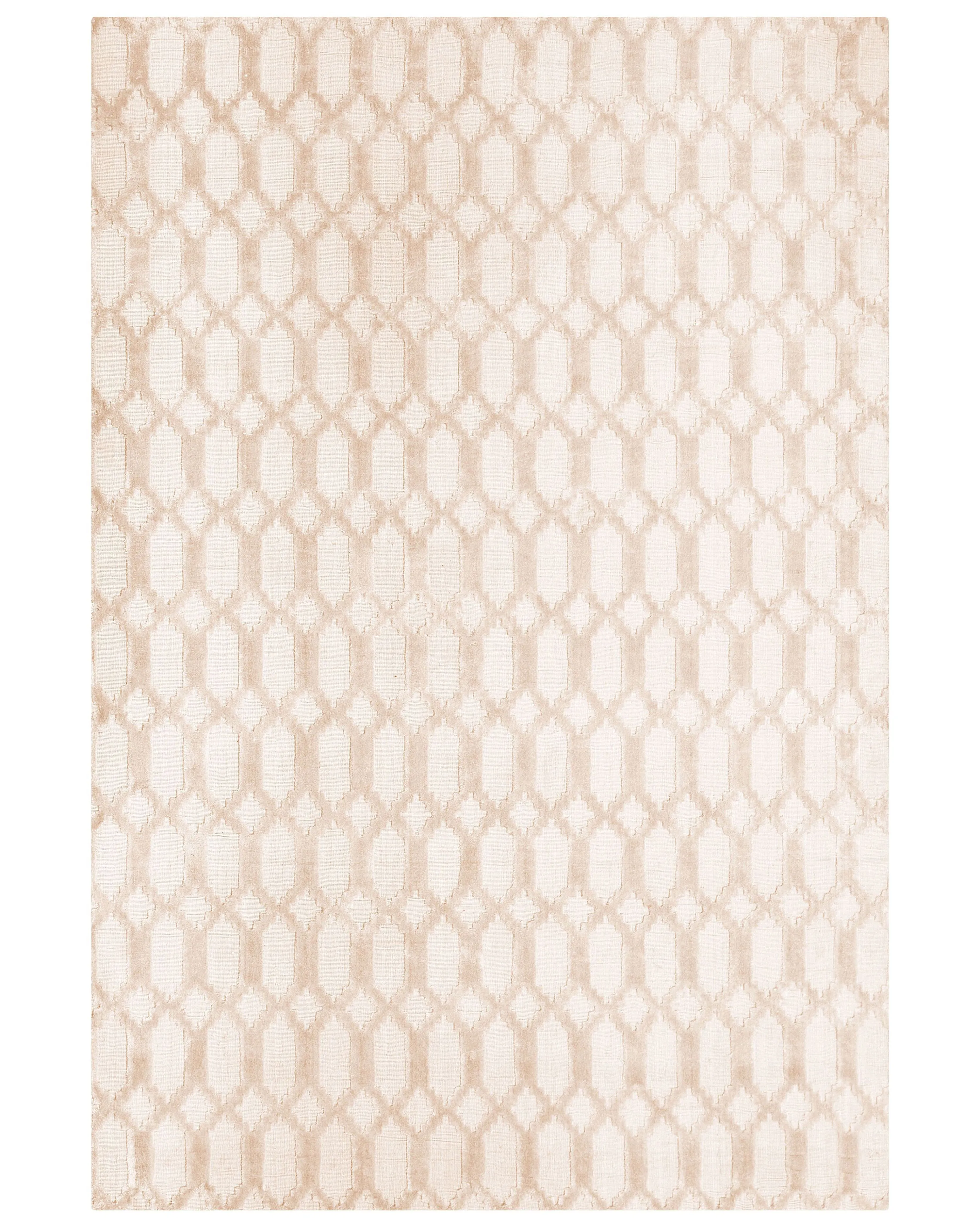 Vloerkleed CIZRE Beige 160 x 230 cm Viscose