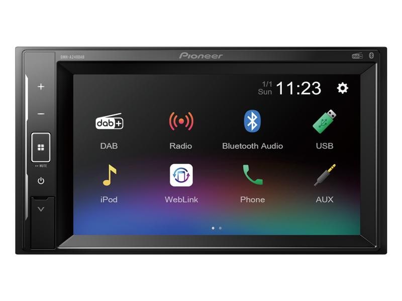 Pioneer Mediareceiver DMH-A240DAB 2 DIN 2-DIN-Autoradio 6.2