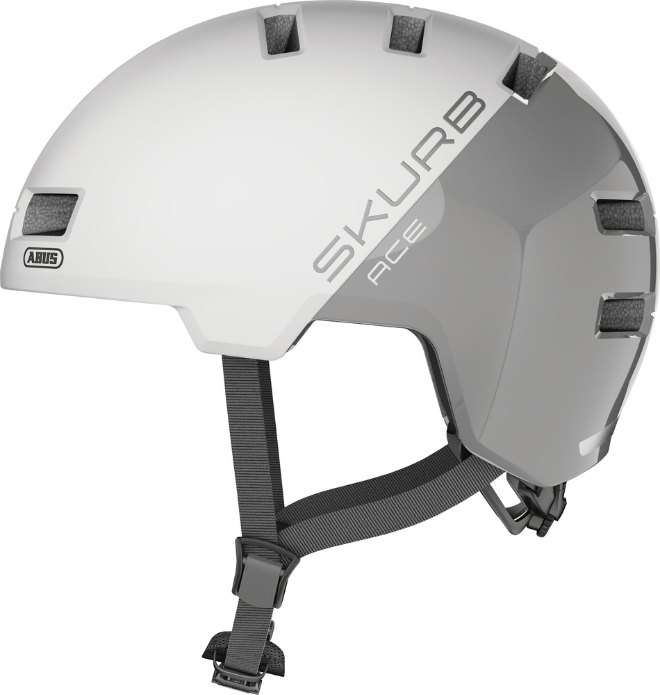 Abus Skurb ACE Skalhjelm Silver White