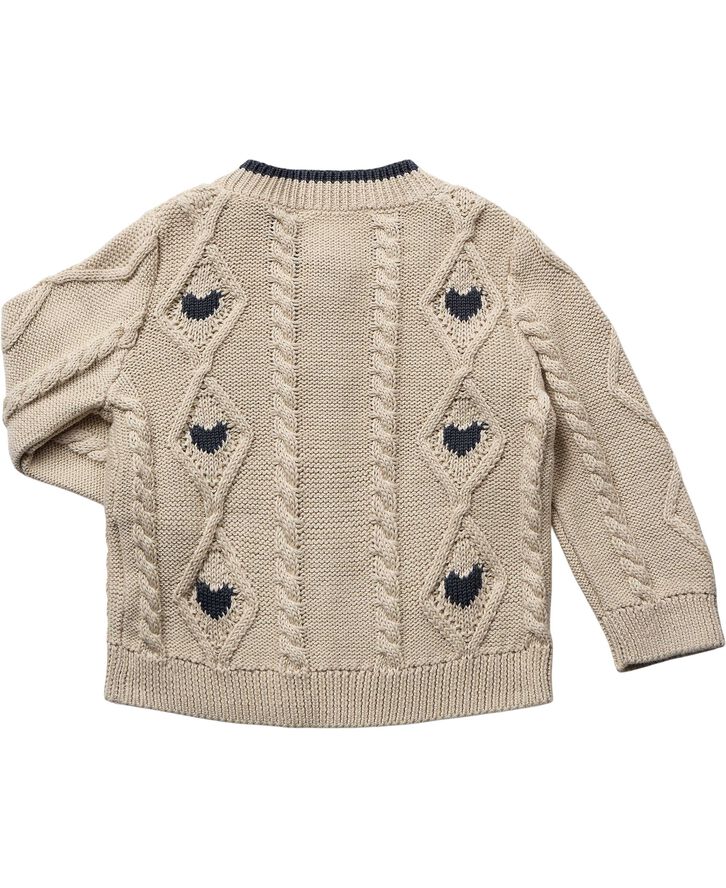 Magasin du Nord Collection Amour 1 baby cardigan - Organic GOTS Beige