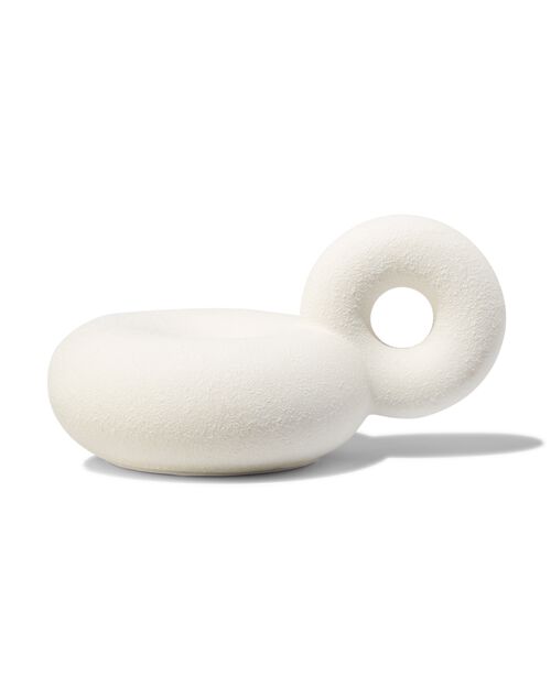 bougeoir donut avec oreille blanc