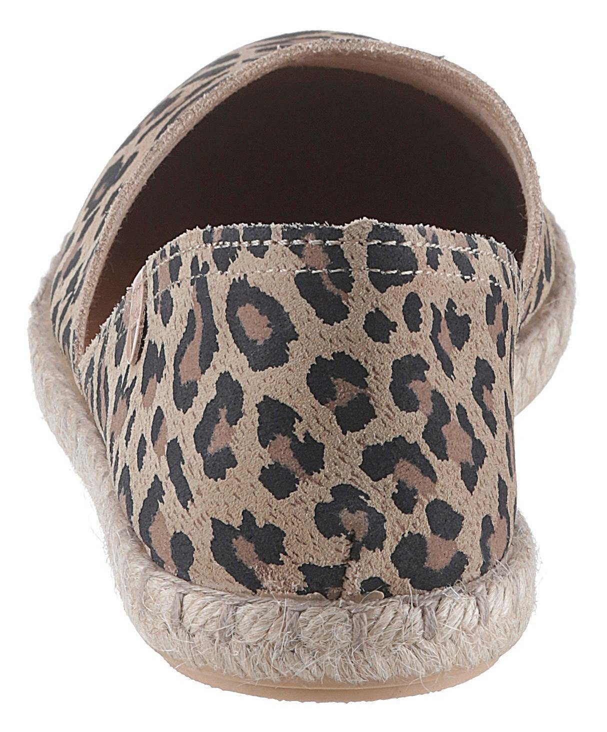 VERBENAS Espadrille  Strandschuh, Sommerschuh, Loafer im trendigen Animal-Look